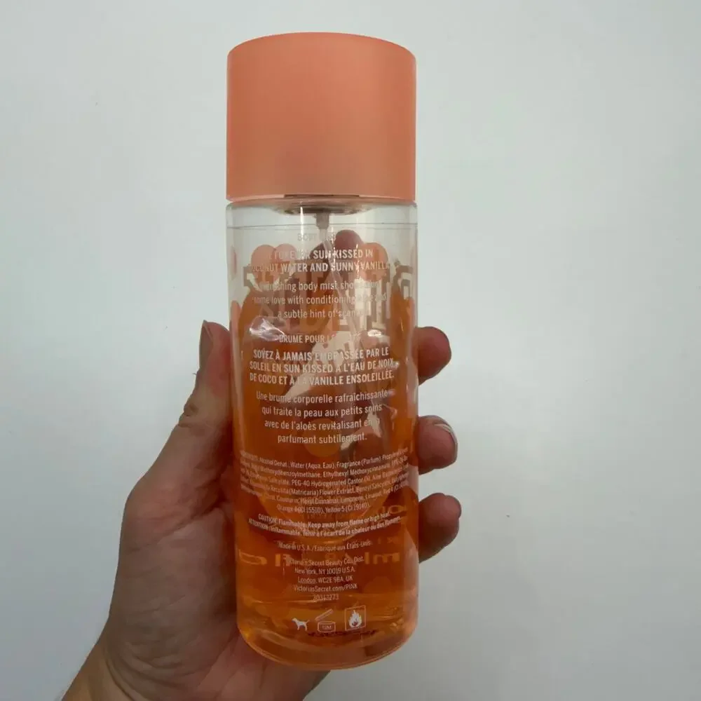 PINK Victoria's Secret Sunkissed Body Spray Over Half Full